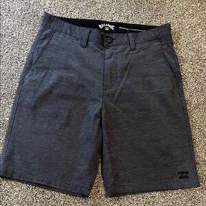 Billabong Men's Dark Blue Heather Flat Front Shorts - Dark Blue